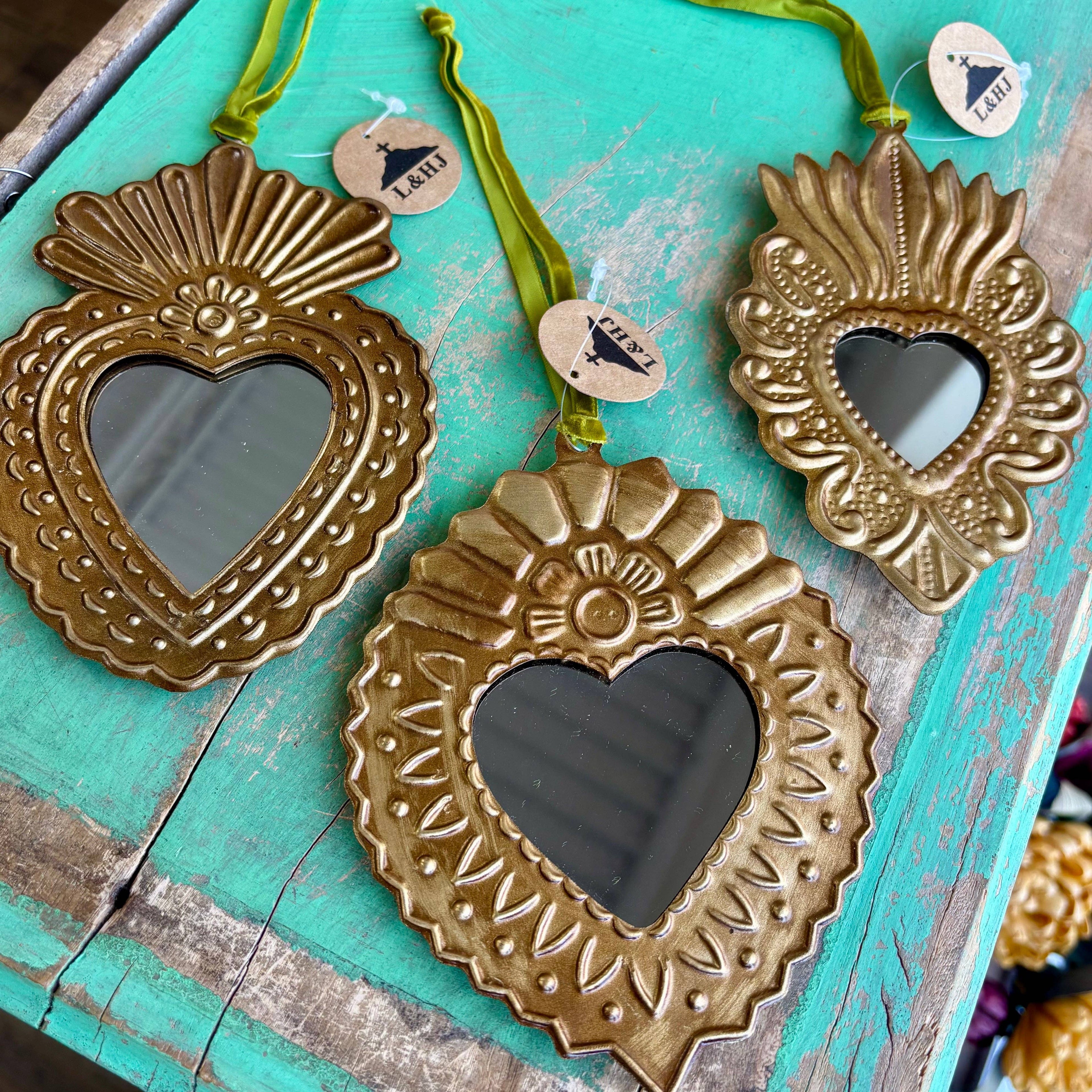 Small Mirrored Sacred Heart