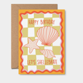 Happy Birthday Let’s Shellebrate: card cute shell aesthetic