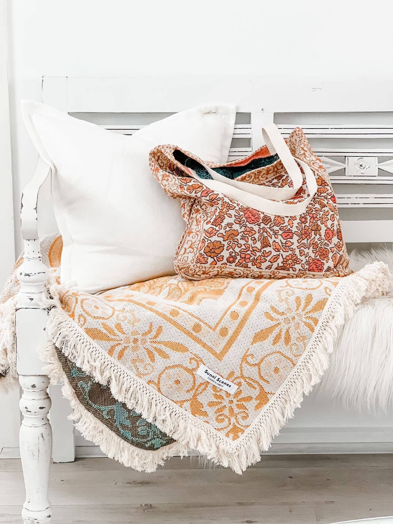 Posie Beach Tote Bag