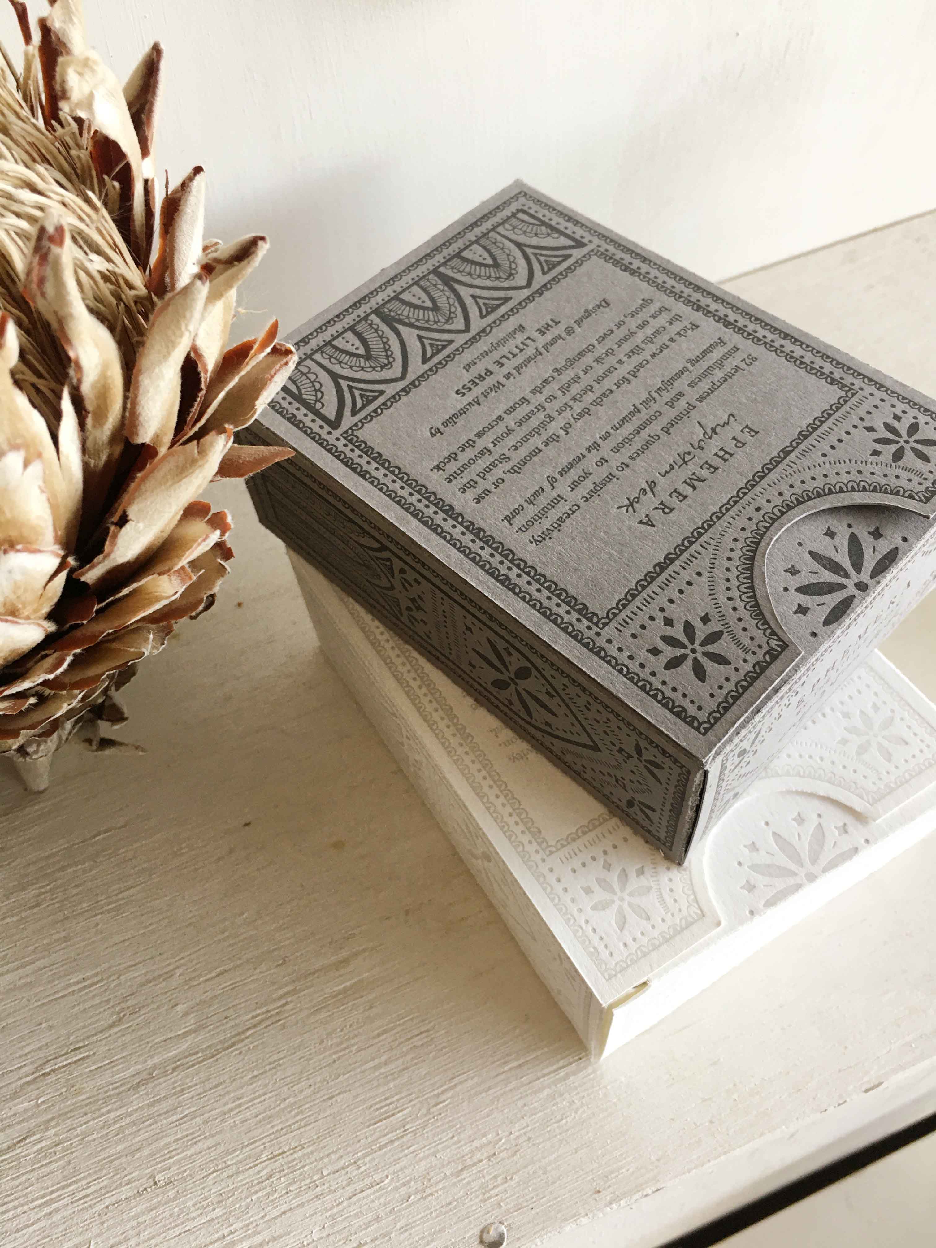 Ephemera Inspiration Deck: White