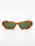 L&S Laila Square Frame Sunglasses in Tort