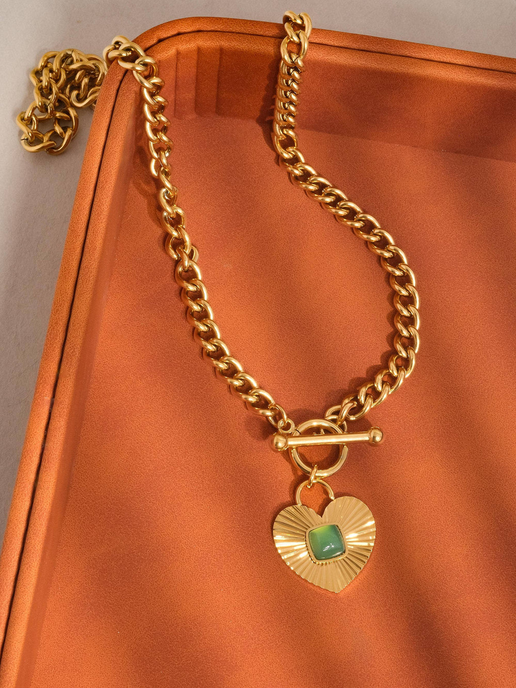 Après Green Heart Necklace