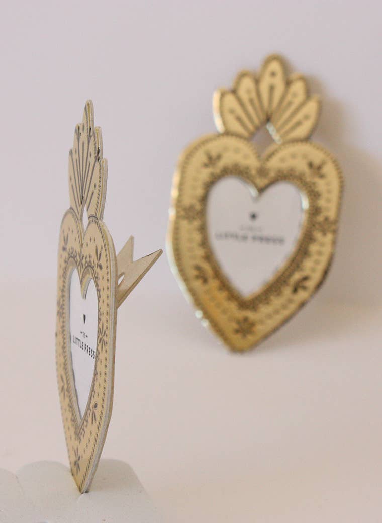 Mini Heart Frame - gold