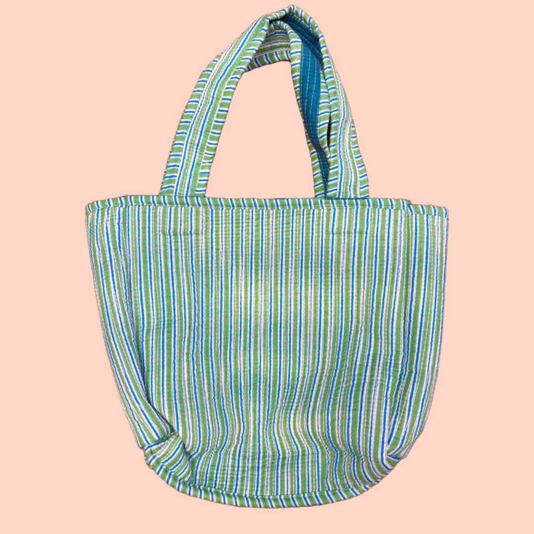 The Mini Tote - Vacay Stripe