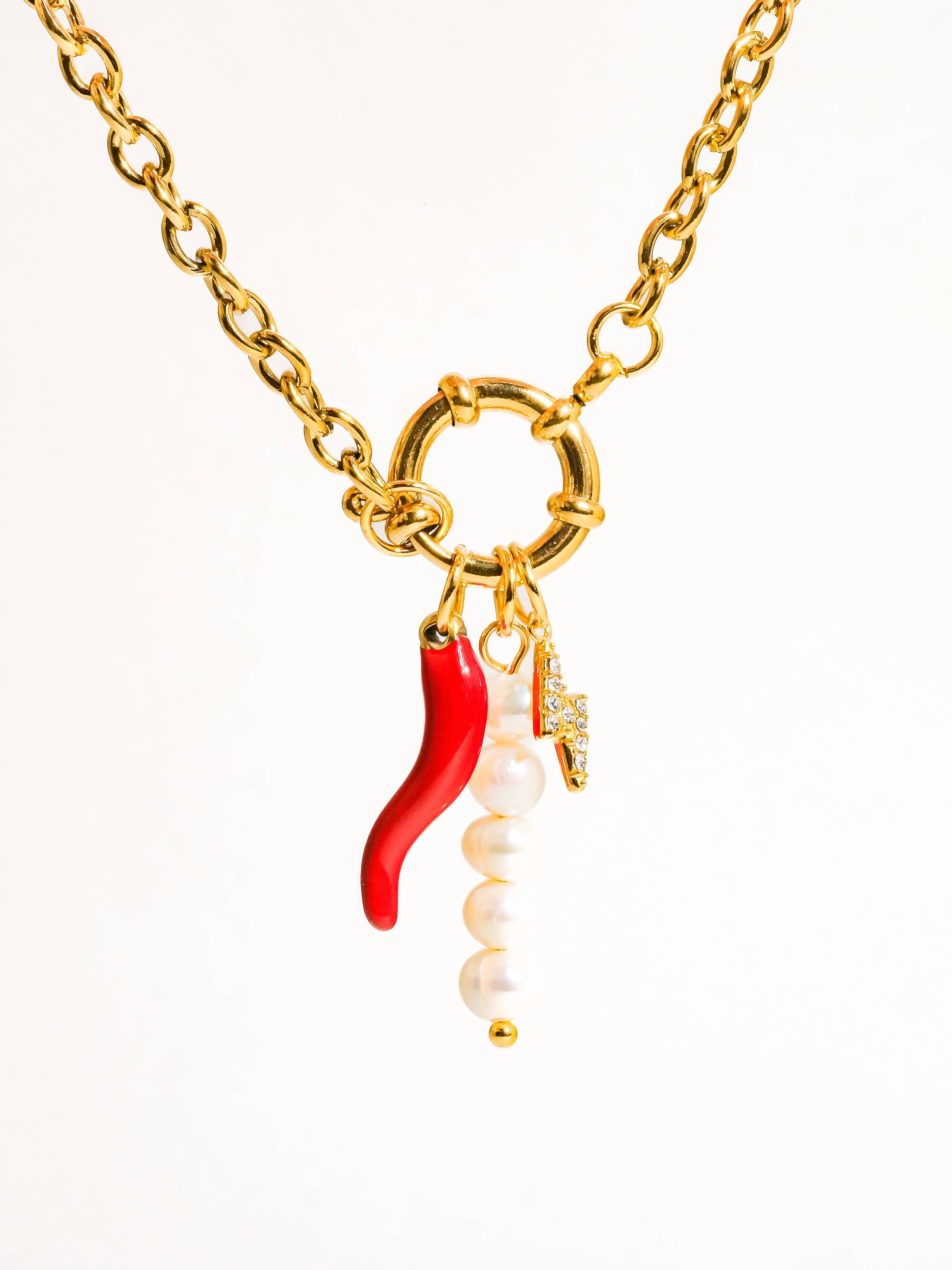 Fina Pepper Pearl Bracelet