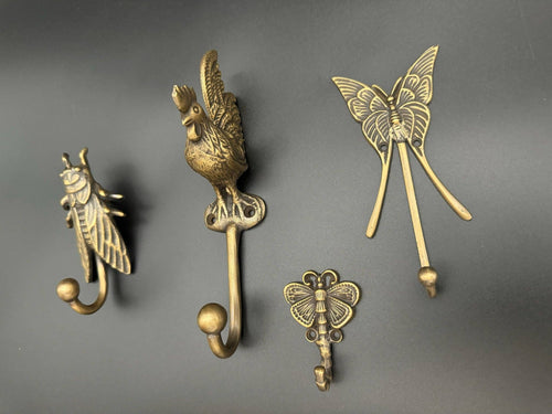 Brass Butterfly Hook - 5.5cm