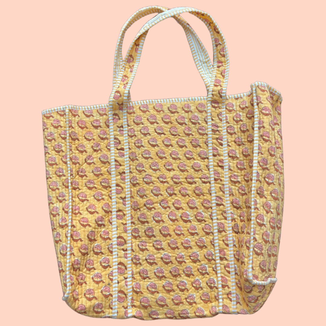 THE WEEKENDER TOTE [HYDRANGEA OCHRE]