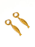 Fish Hoop Earrings