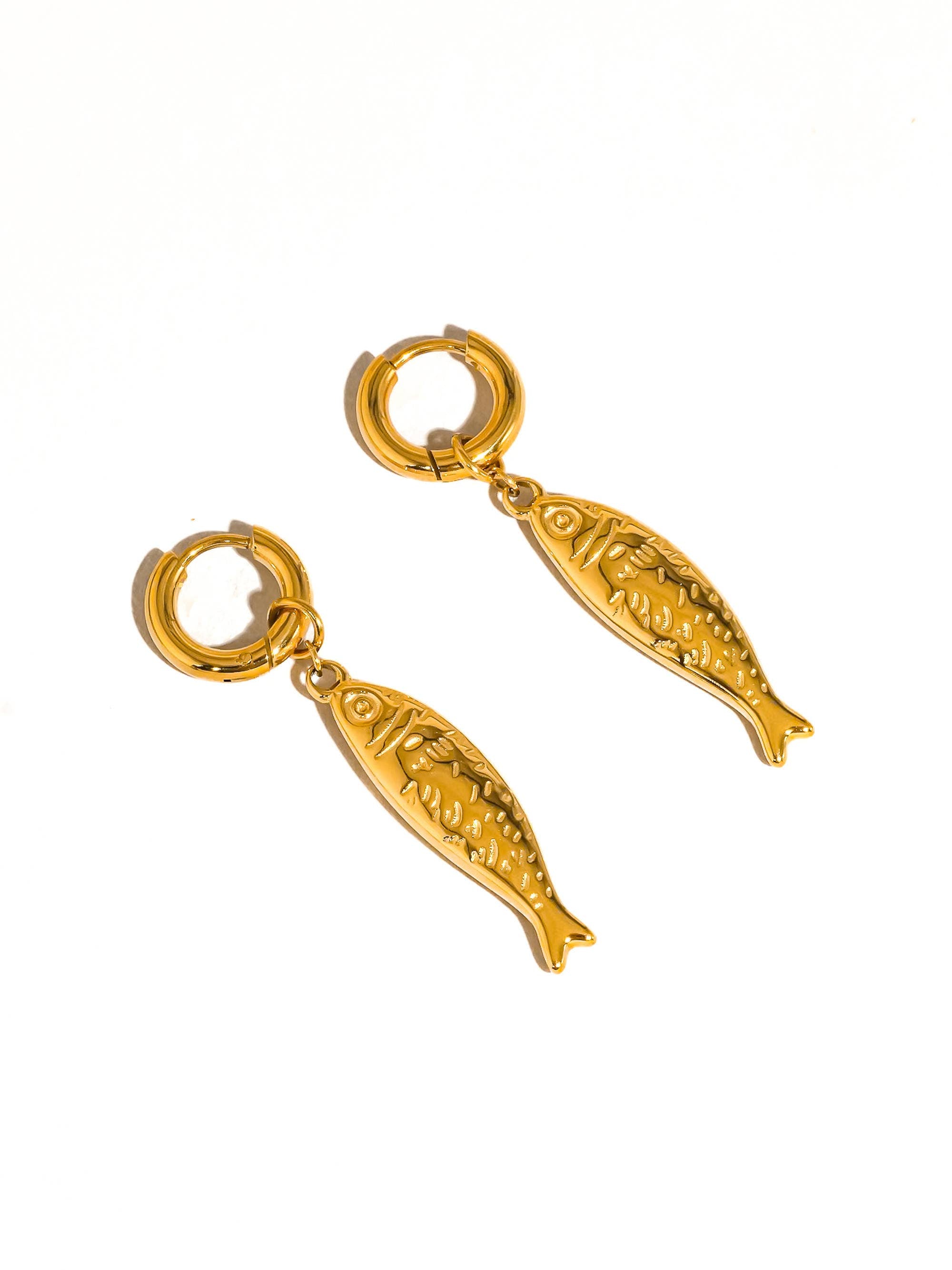 Fish Hoop Earrings