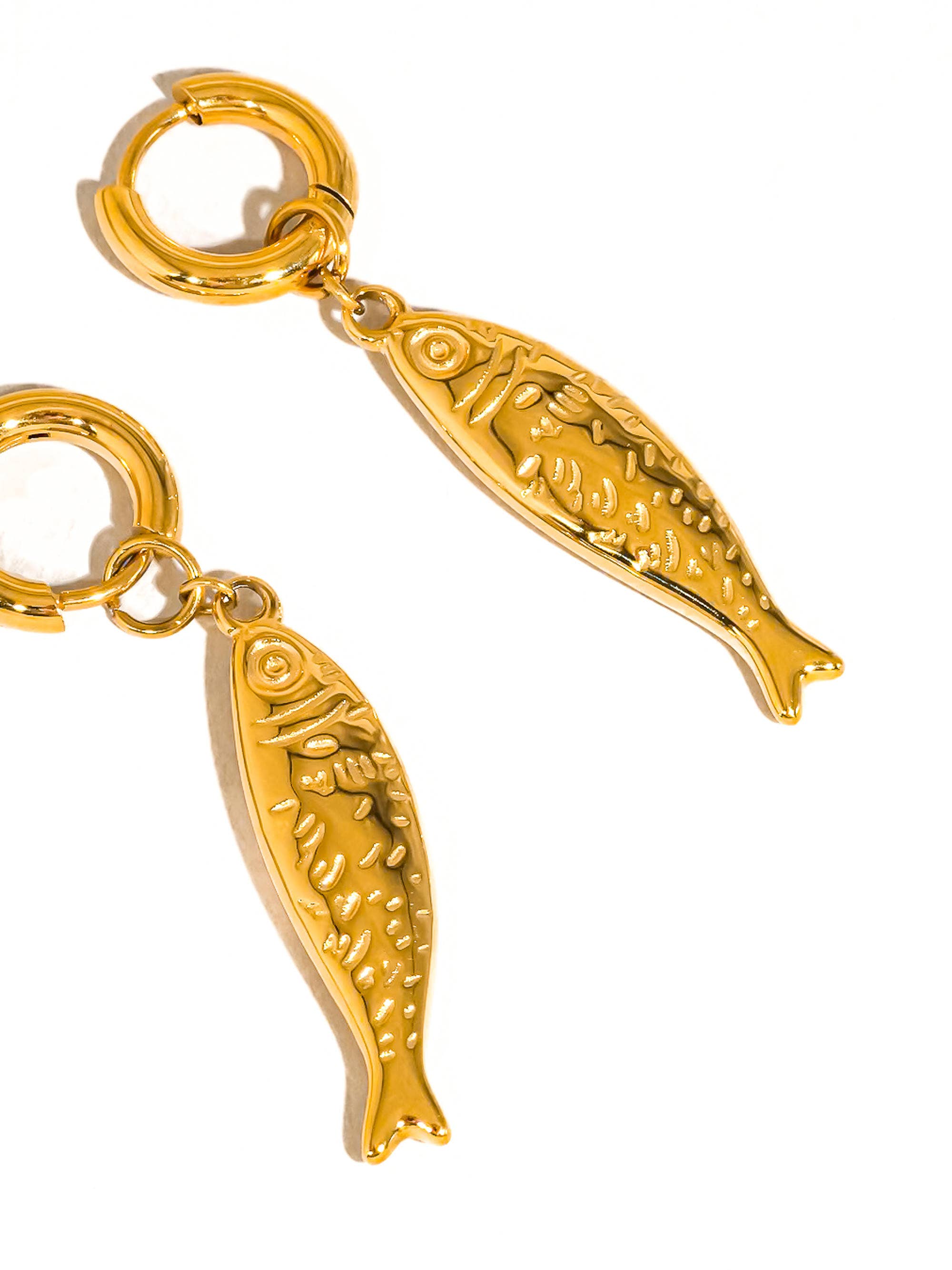 Fish Hoop Earrings