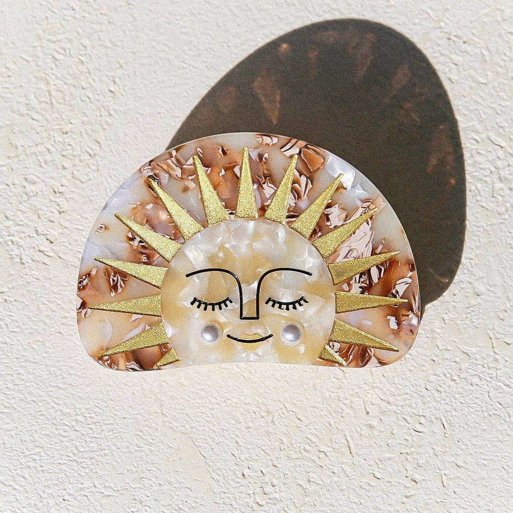 Golden Sun Claw Clip