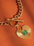 Après Green Heart Necklace