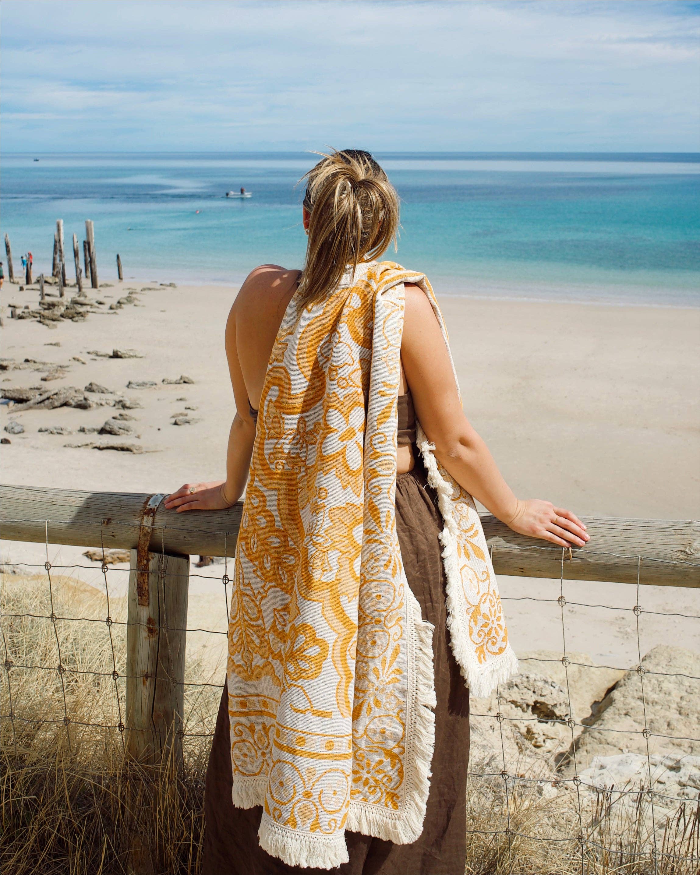 Sunset - Picnic Beach Throw Rug - XL