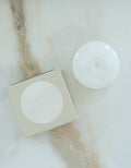Glass Bubble Incense Holder - White Milk Glass