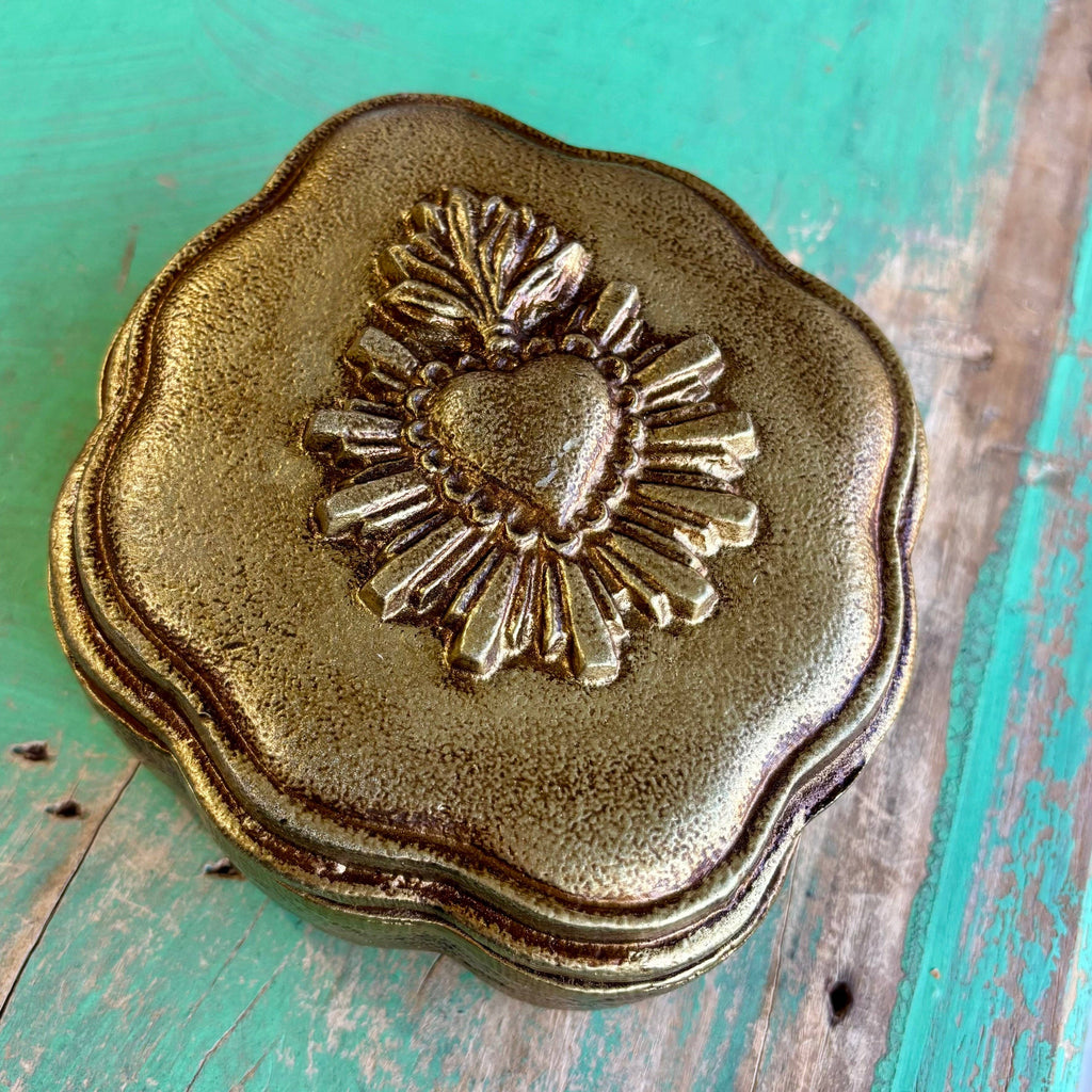 Gold Sacred Heart Box