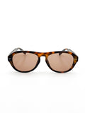 L&S Blanc Round Frame Sunglasses in Dark Tort