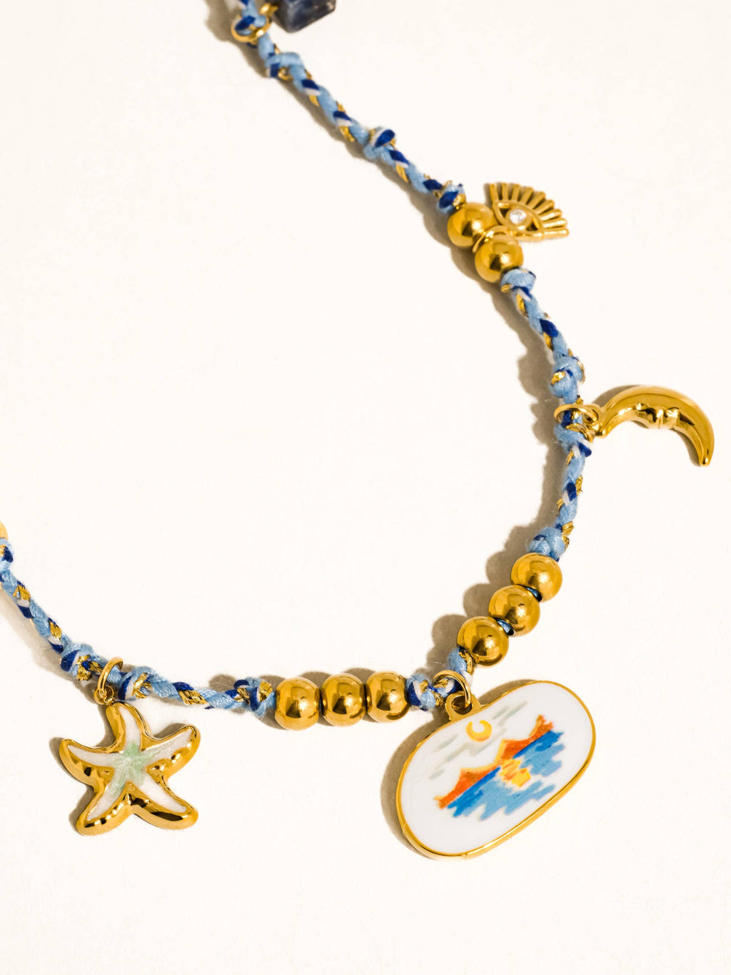 Pêche Charm Rope Necklace