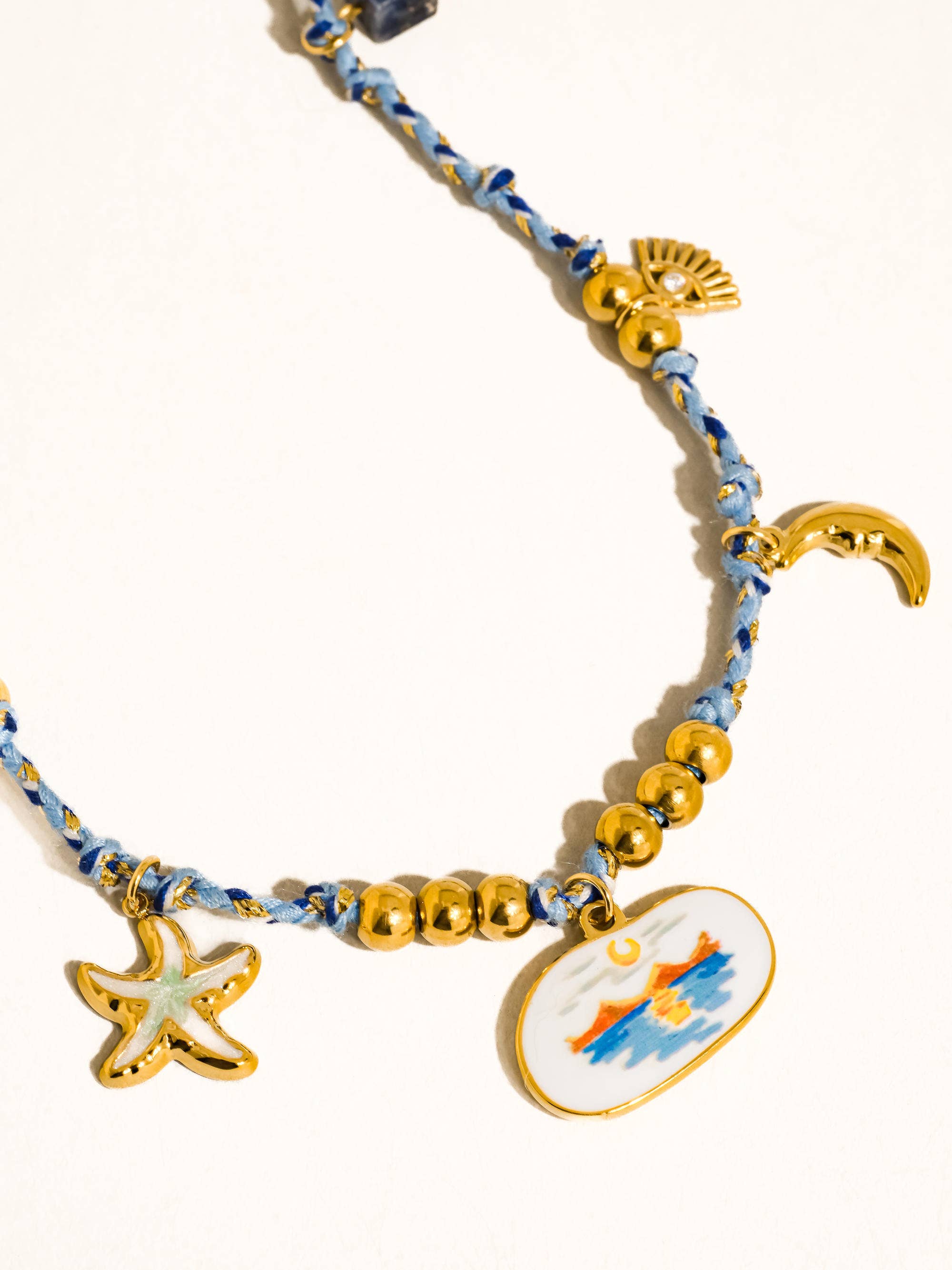 Pêche Charm Rope Necklace
