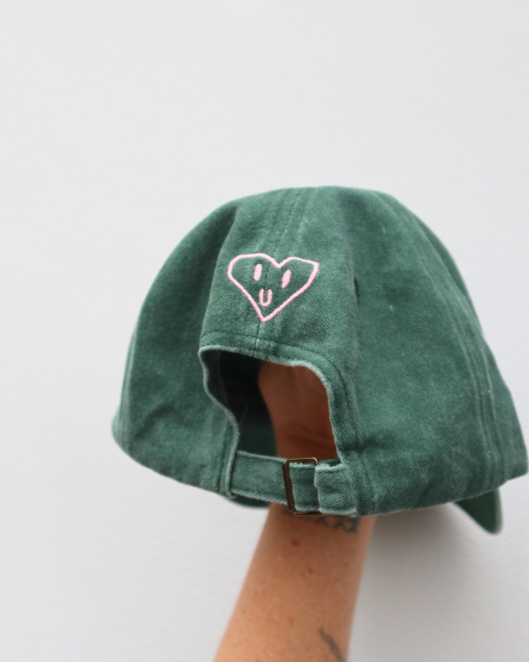 Heart Full Adults Cap: Watermelon w/ Lilac Design