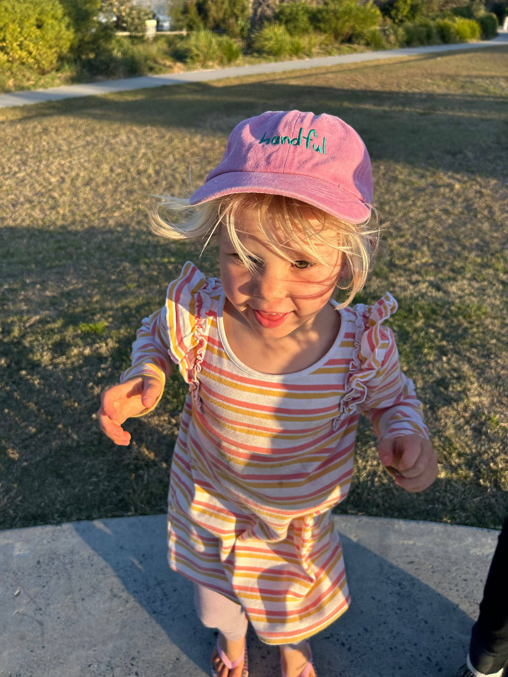 Handful Kids Cap: Watermelon w/ Blue Design
