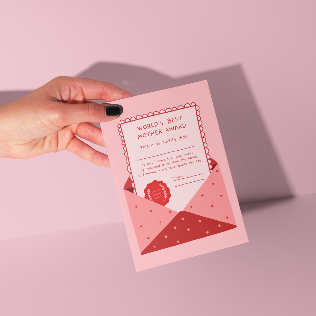 Mother's Day Card | World's Best Mother Award