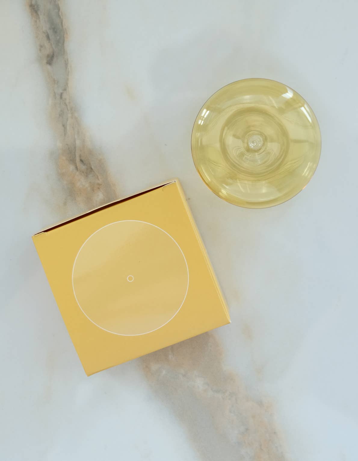 Glass Bubble Incense Holder - Yellow Translucent
