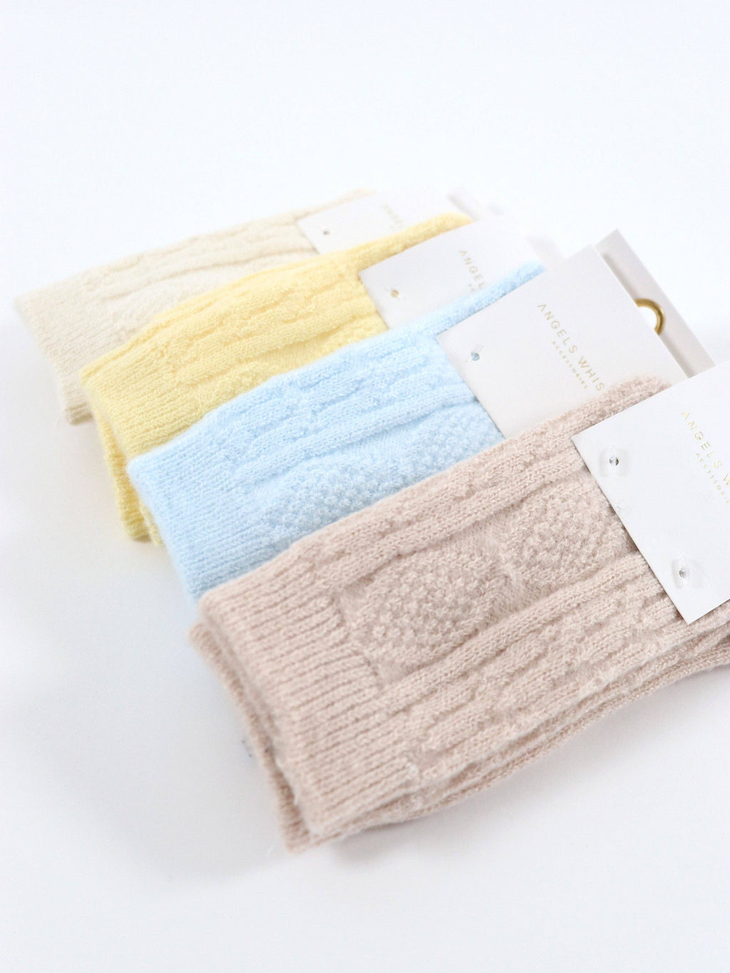 [New Colour] Fisherman Wool Crew Socks in Lemon