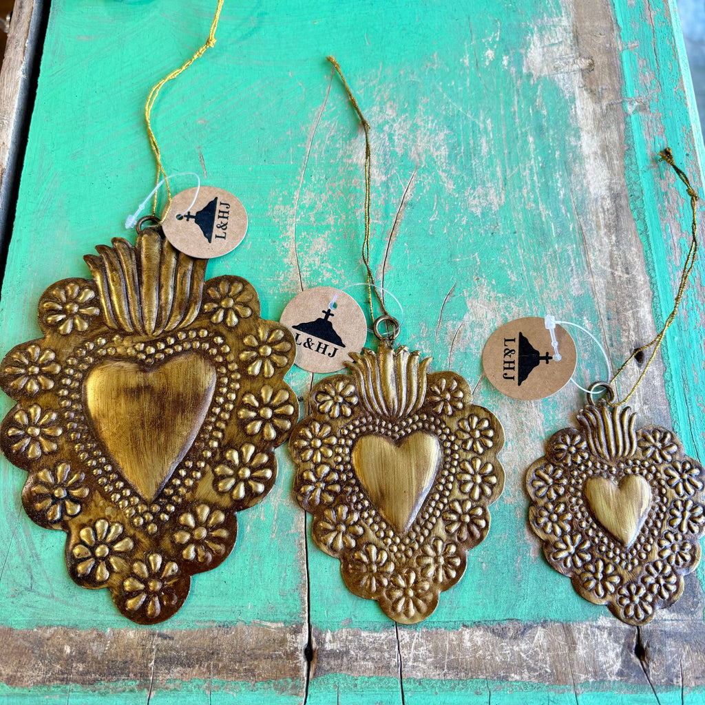 Floral Tin Sacred Hearts [Large]