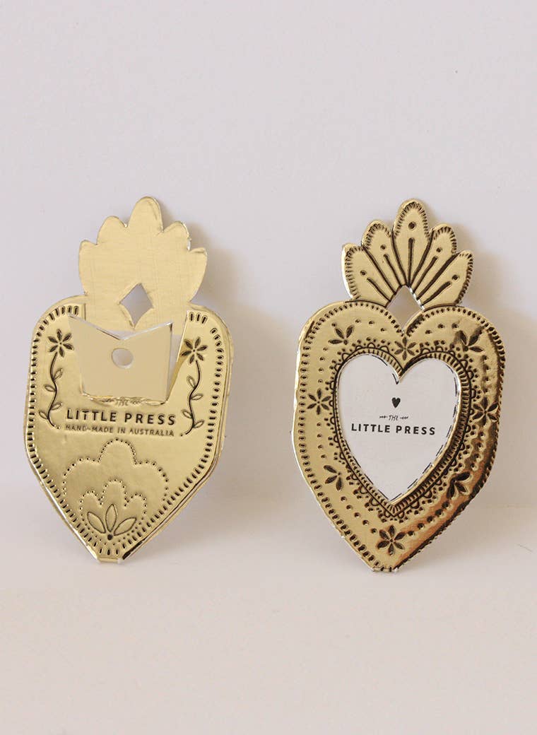 Mini Heart Frame - gold