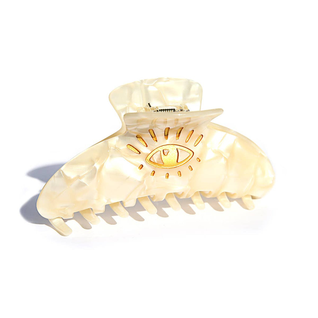 Pearl Bright Eye Claw Clip