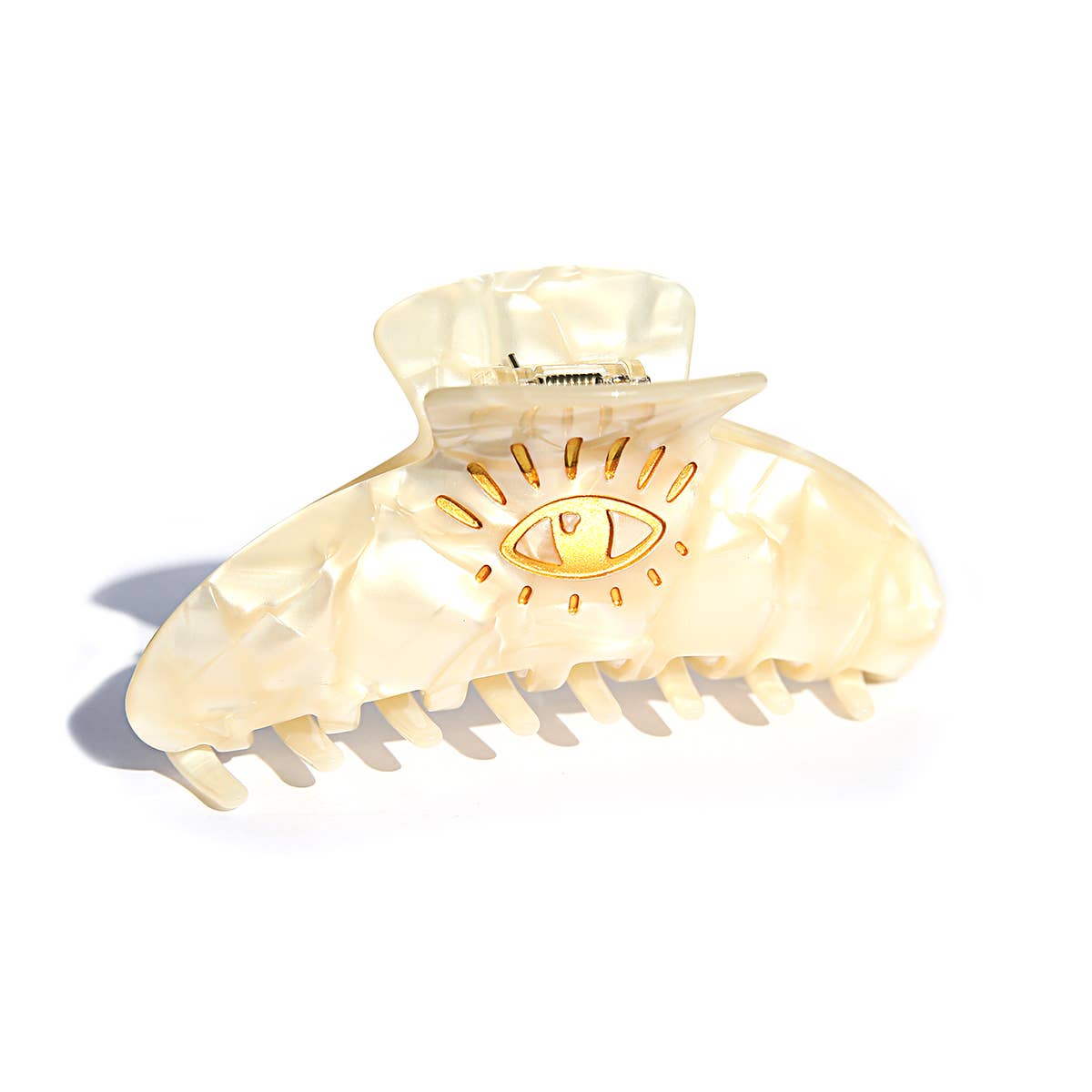 Pearl Bright Eye Claw Clip