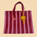 The Shopper Tote - Cherry Stripes