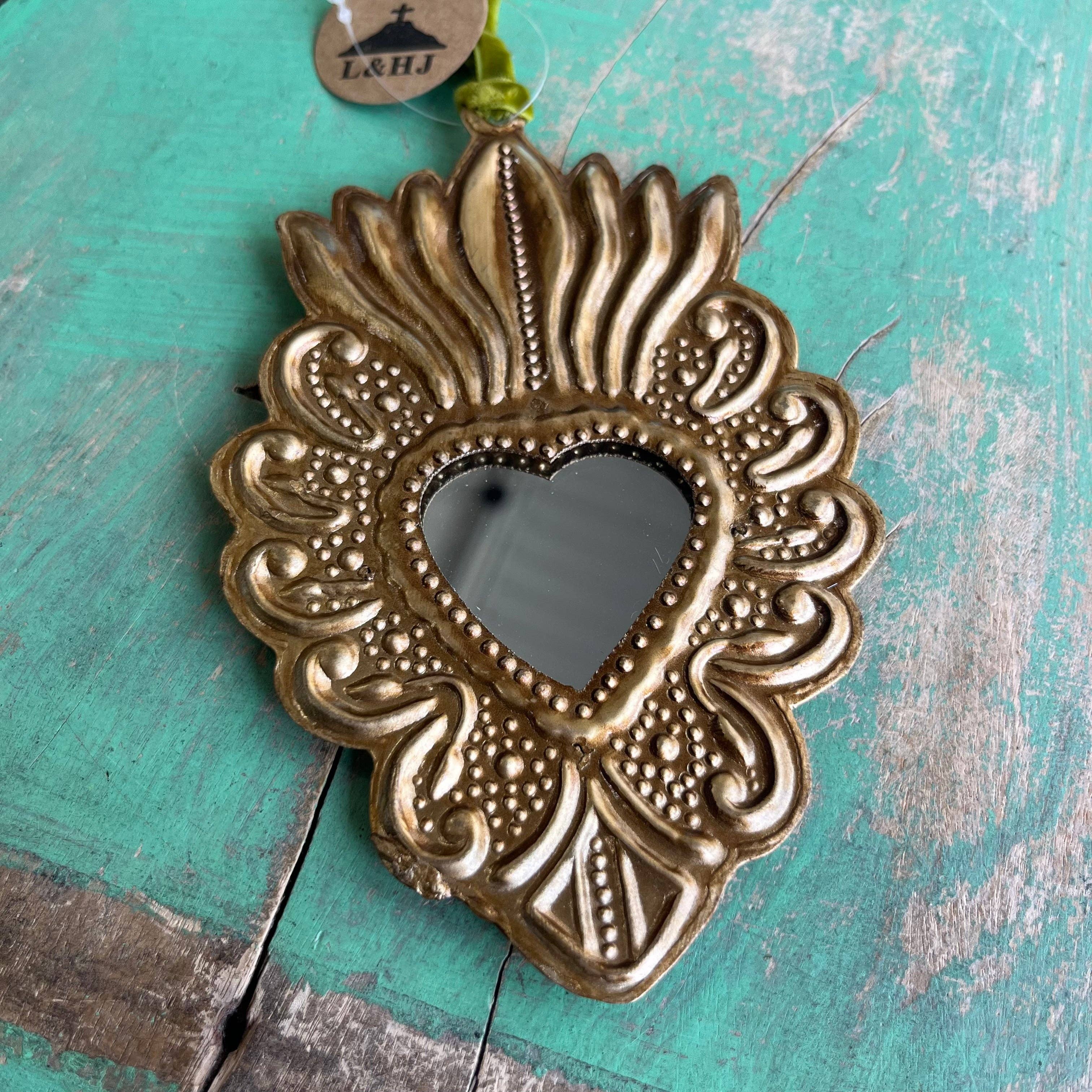 Small Mirrored Sacred Hearts- SMSH