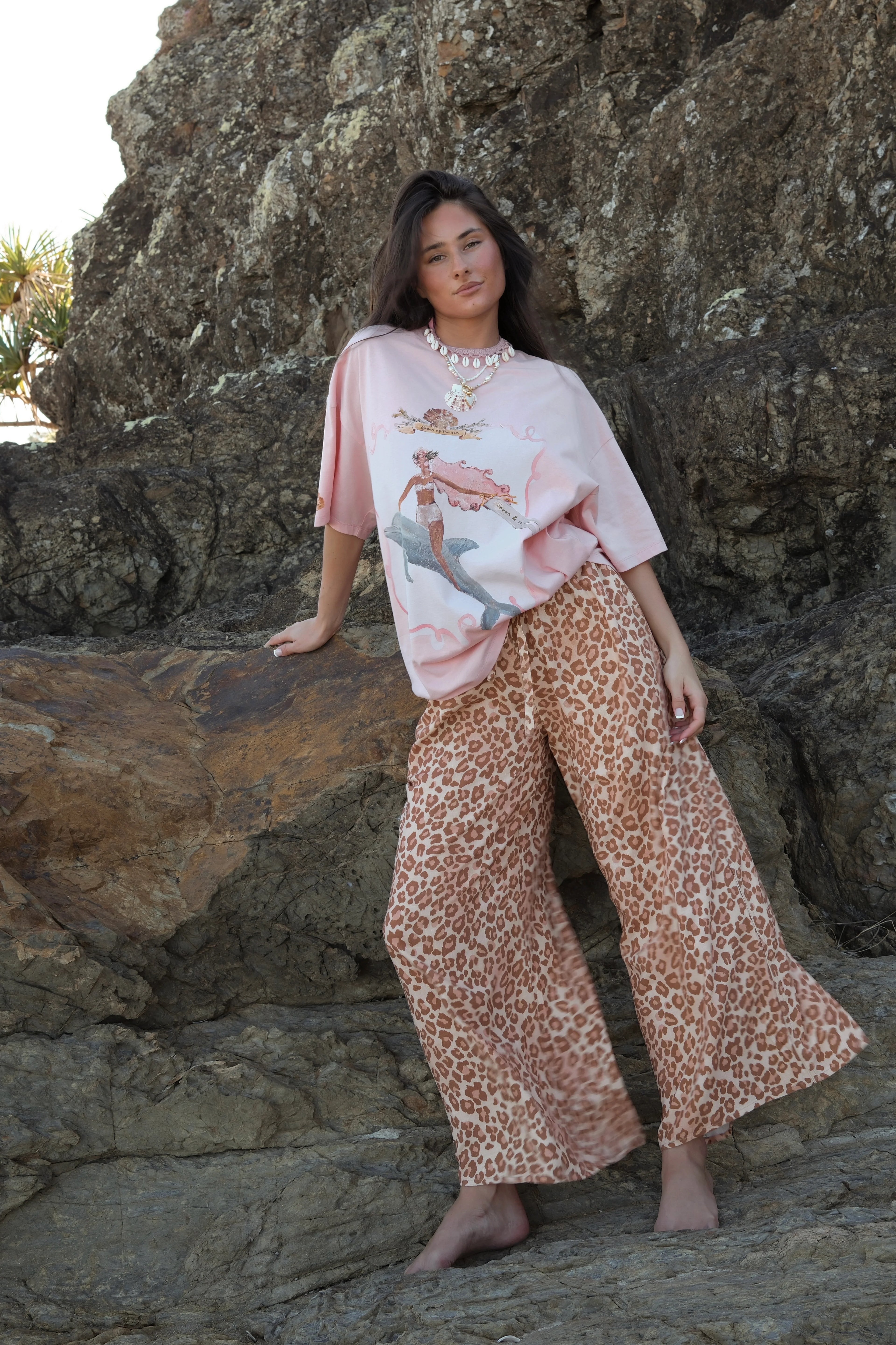 Queen of the Sea Tee - Soft Pink Mermaid