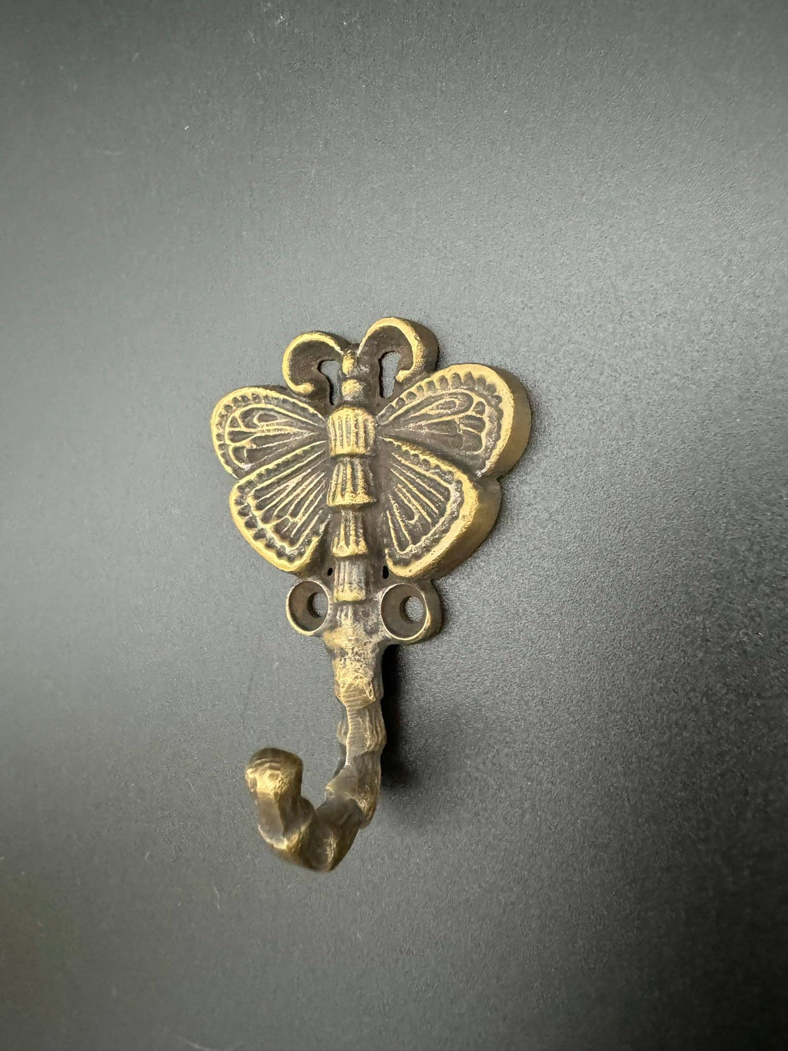 Brass Butterfly Hook - 5.5cm