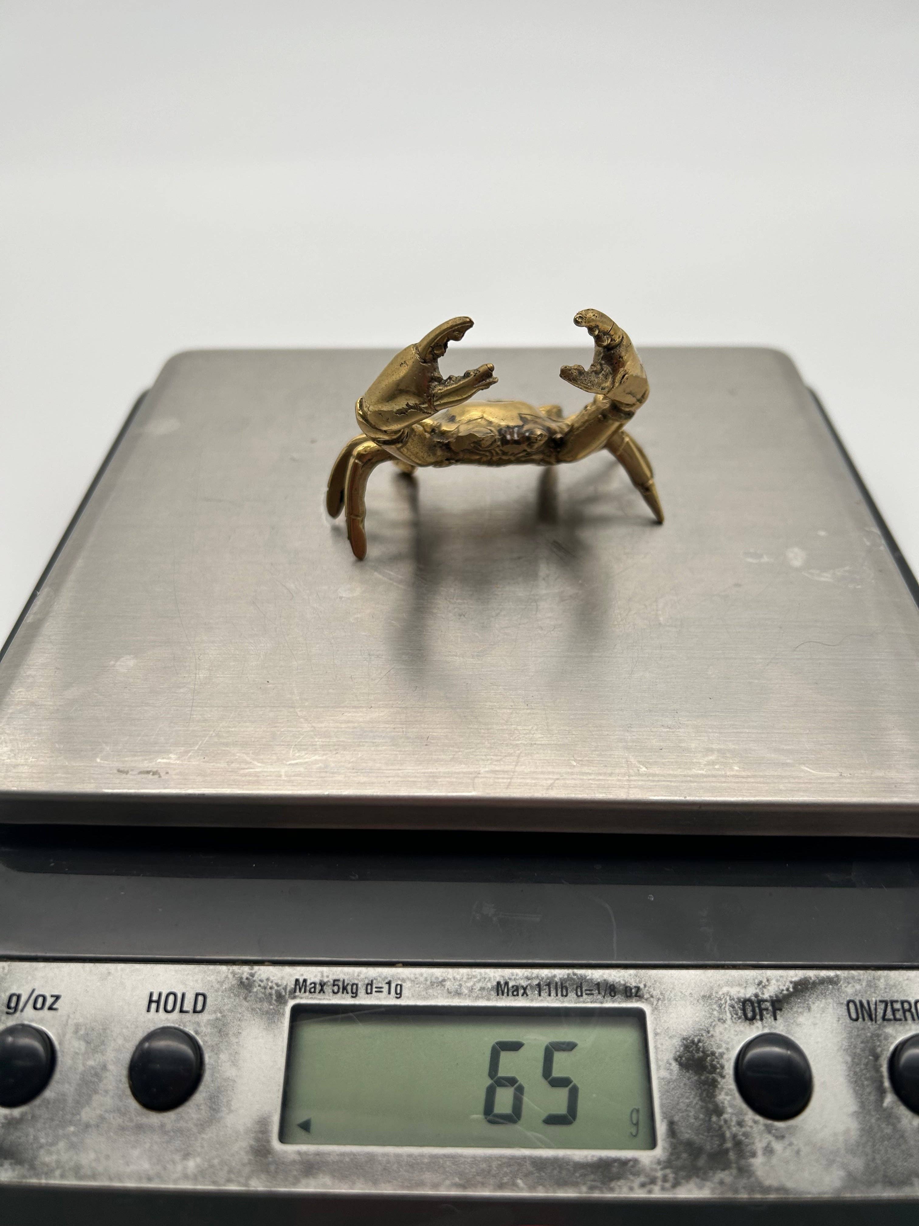 Handcrafted Bronze Crab Sculpture – Small