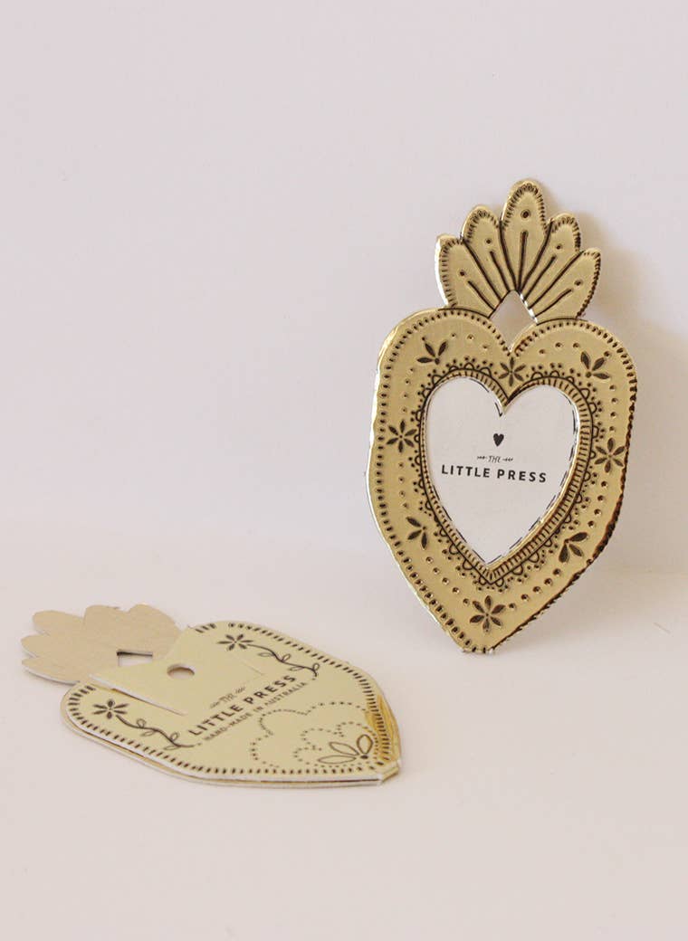 Mini Heart Frame - gold