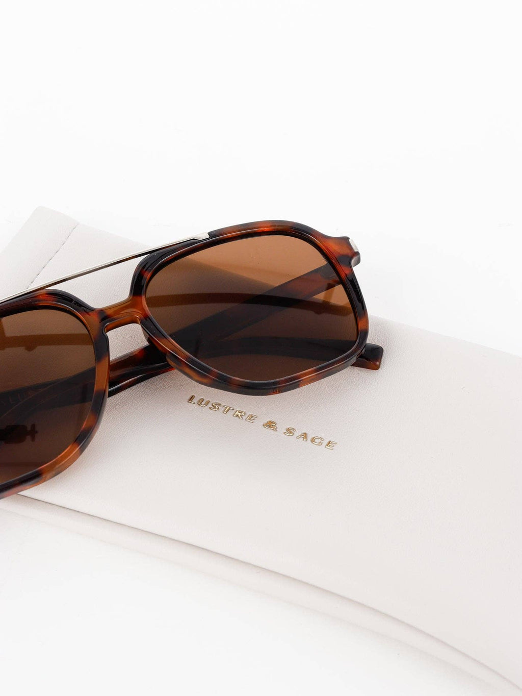 Giselle Tortoiseshell Aviator Sunglasses