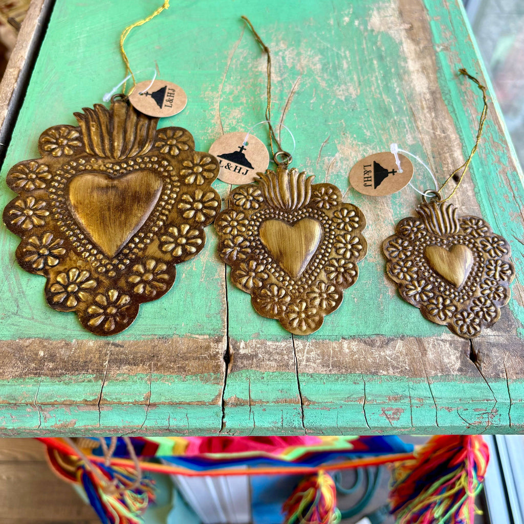 Floral Tin Sacred Hearts [Large]