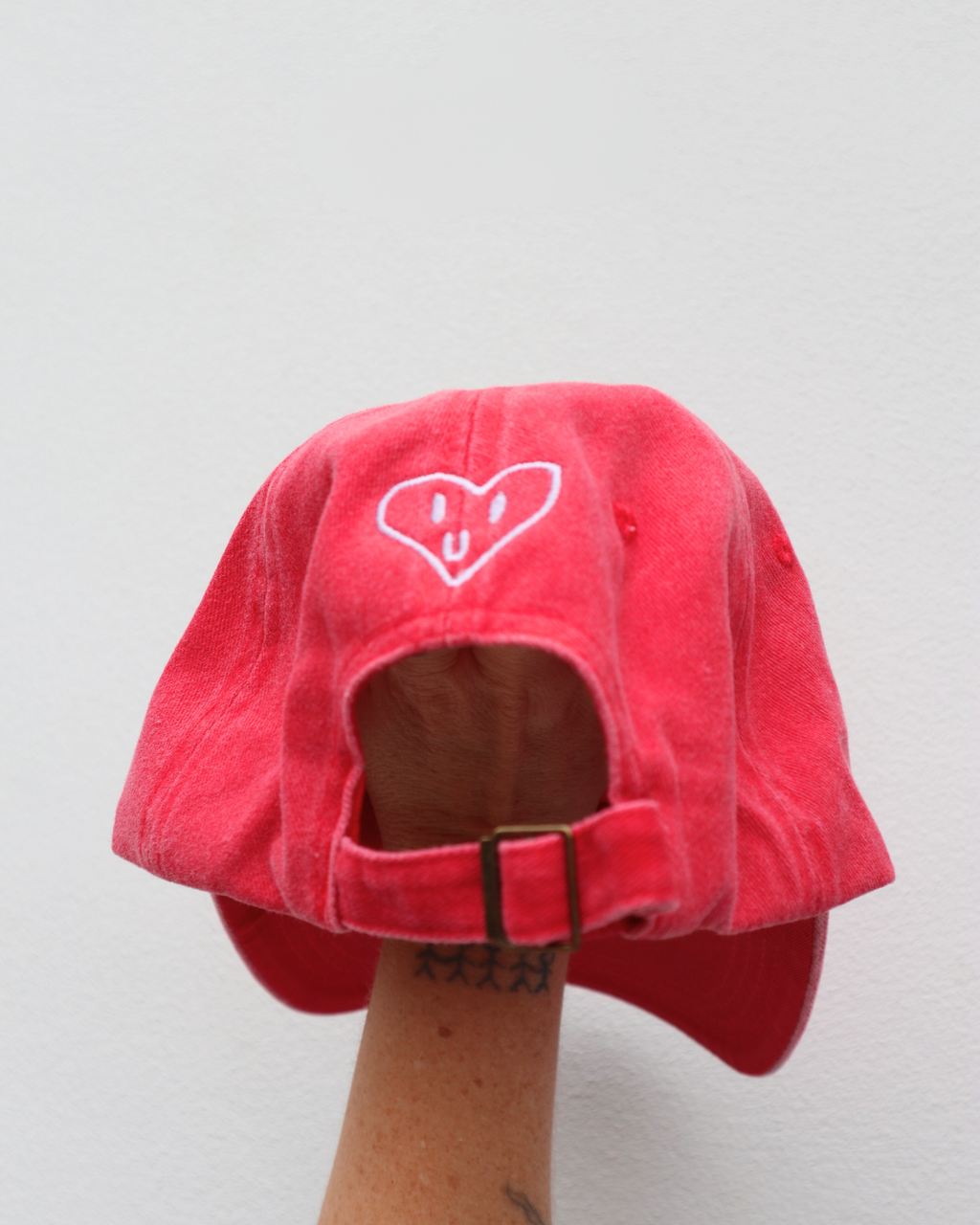 Heart Full Adults Cap: Purple / Cream