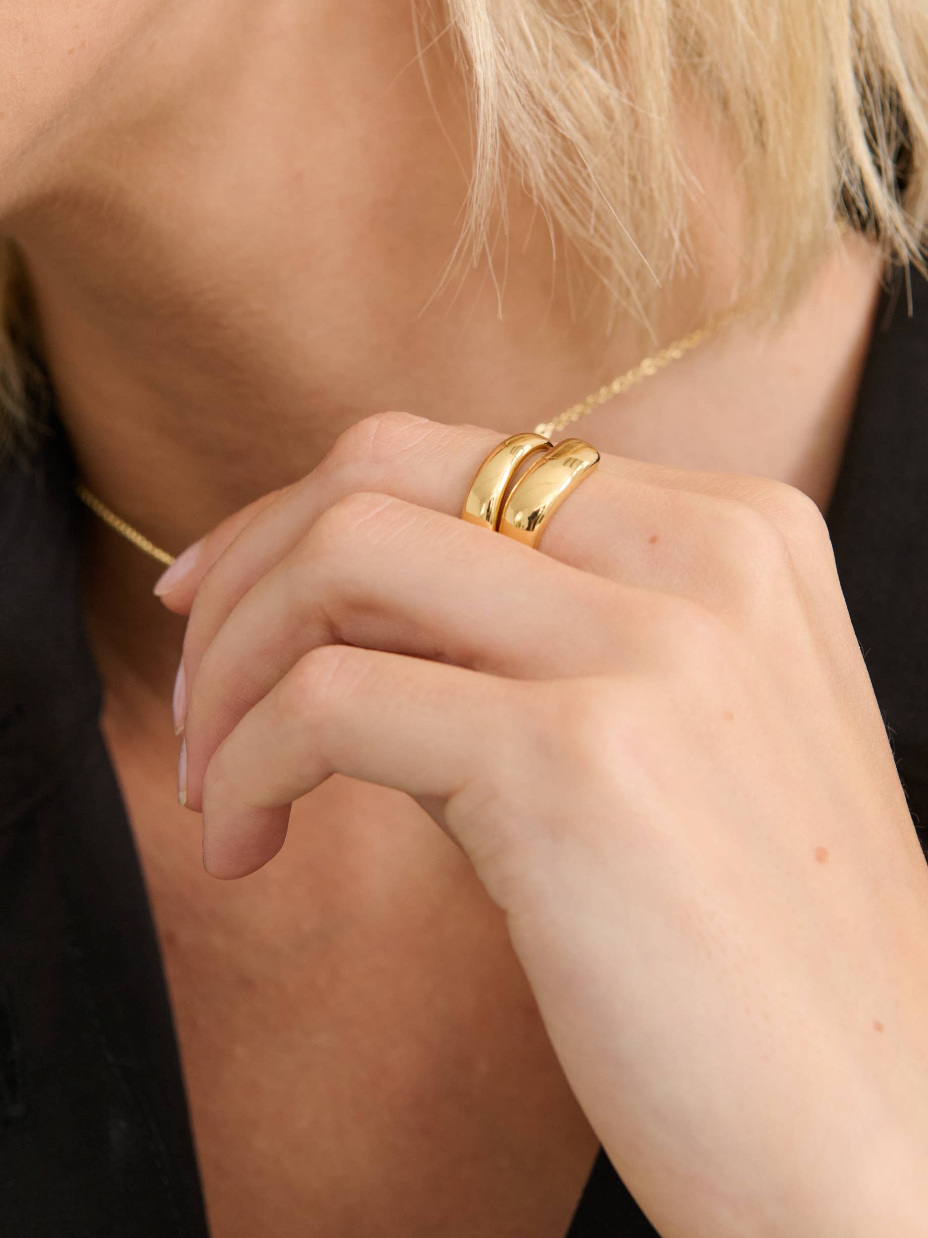 Classic 18K Gold Plated Ring [M/L]
