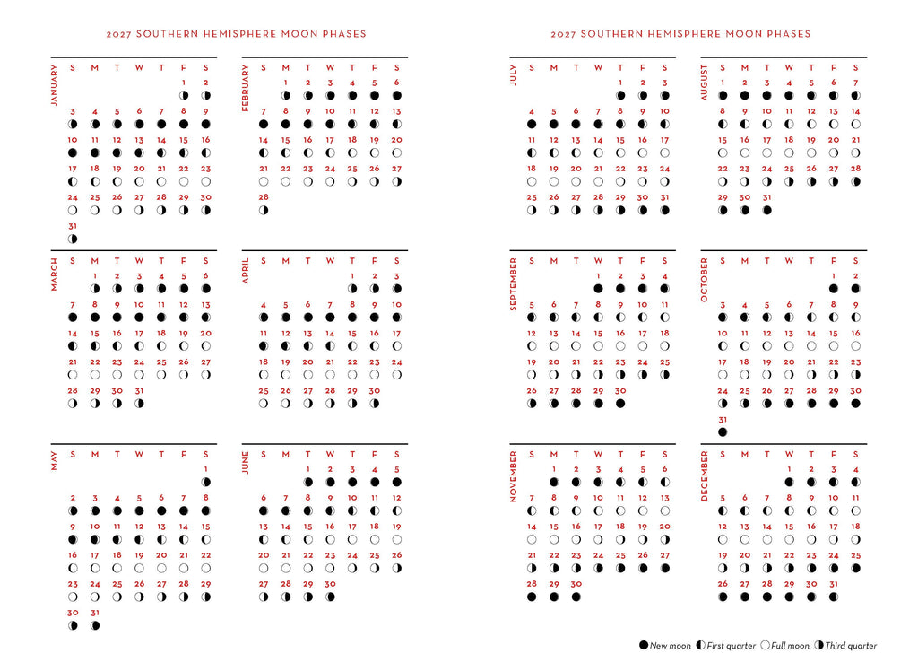 2027 Astrology Diary - Southern Hemisphere