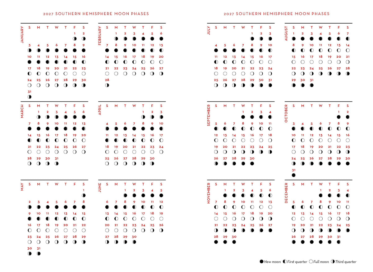 2027 Astrology Diary - Southern Hemisphere