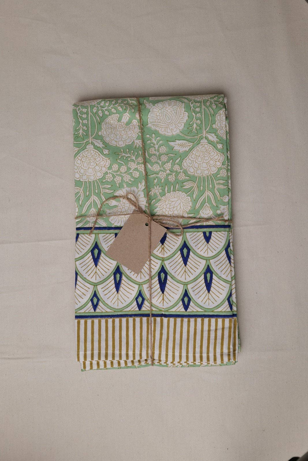 Pistachio Floral Tablecloth: 3m