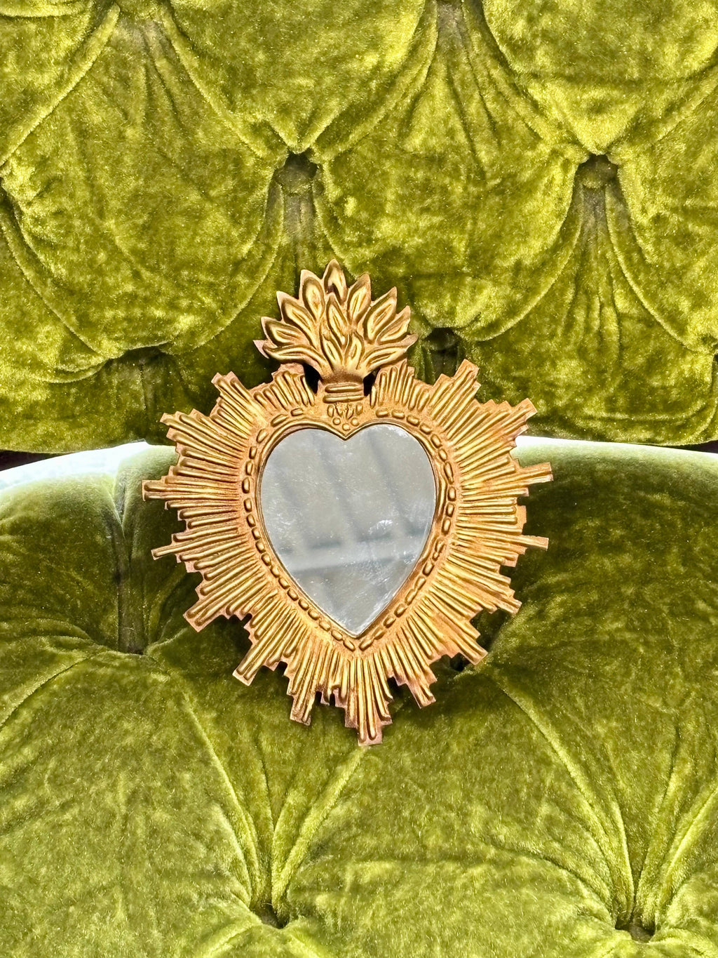 Tin Rays Sacred Heart Mirror