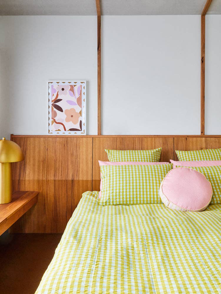 Citrus Seersucker Quilt Cover: King