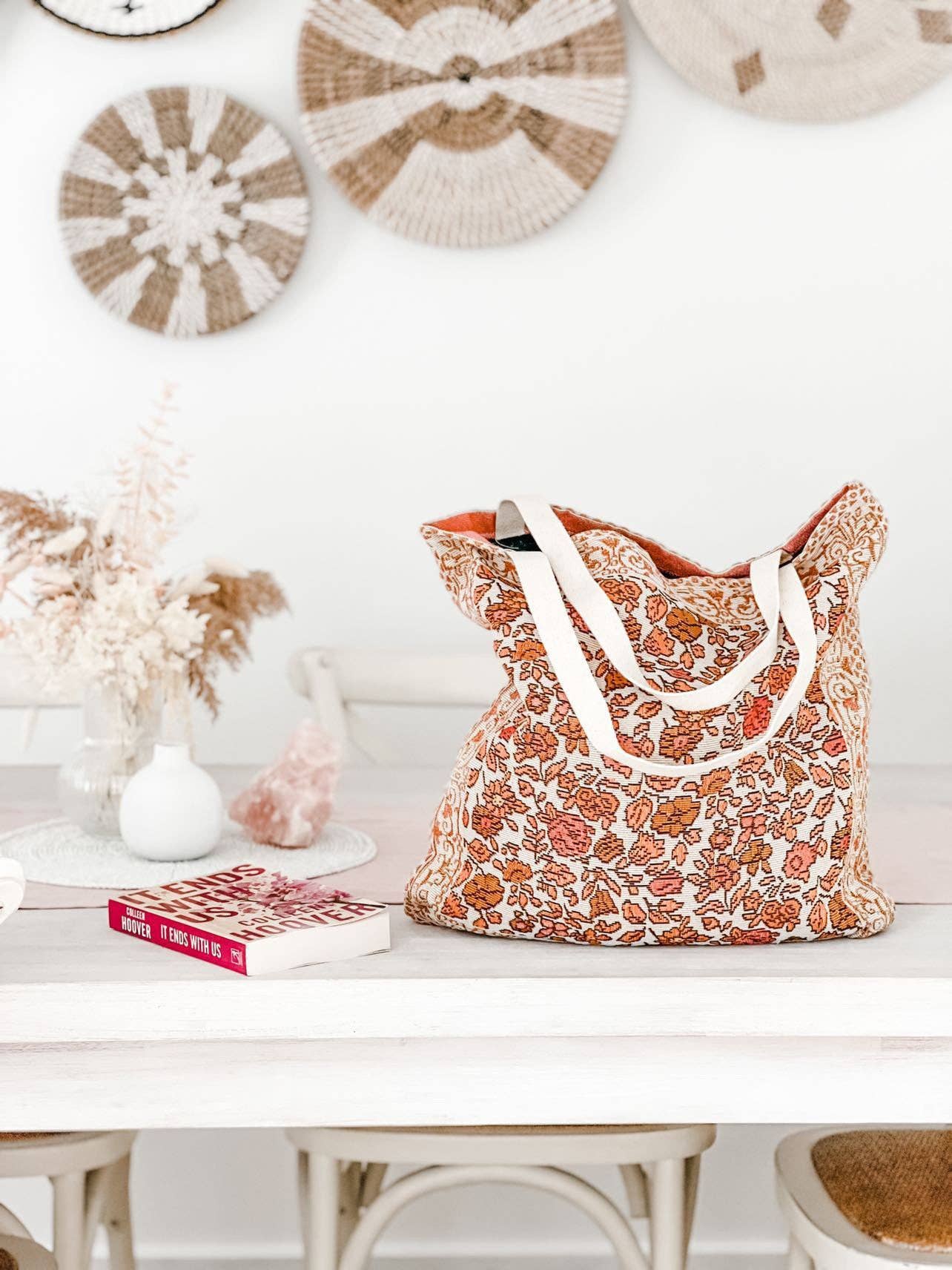 Posie Beach Tote Bag