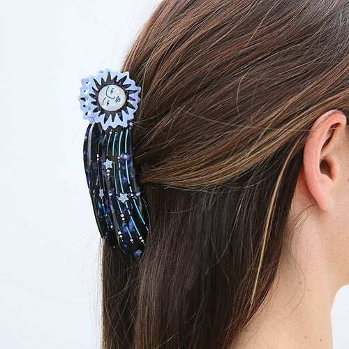 Blue Shooting Star Claw Clip