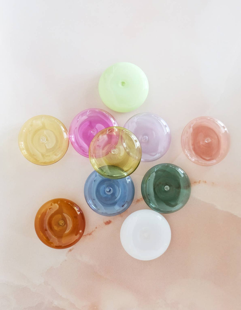 Glass Bubble Incense Holder - White Milk Glass