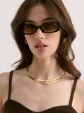 L&S Bijou Polarised Sunglasses in Brown